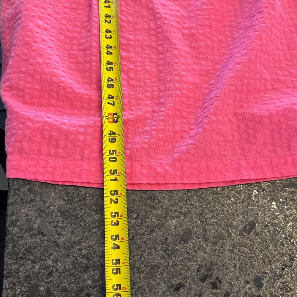 Old Navy Pink Tiered Maxi Dress XL Ruffle Strap Cotton Summer Dress NWT - Picture 5 of 5